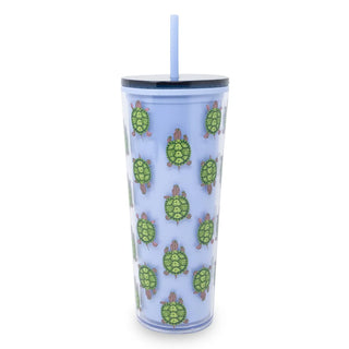 Vera Bradley Tumbler with Straw
