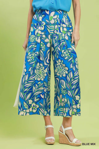 Umgee Flirty Flower Pants