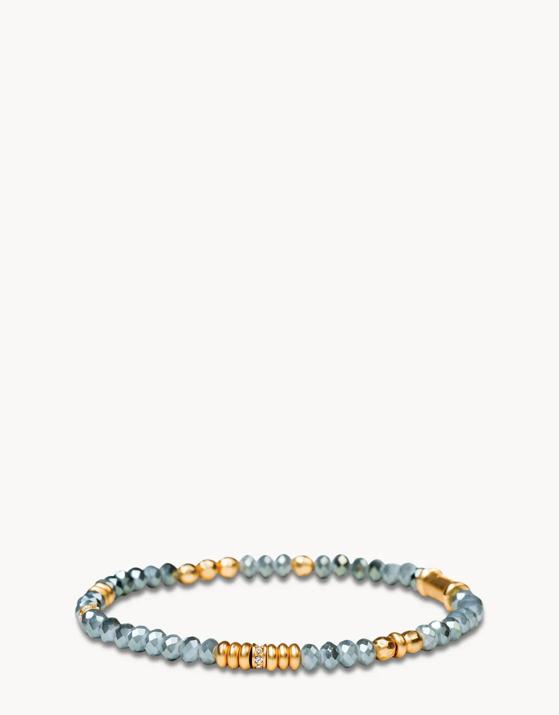 Spartina 4mm Stretch Bracelet Grey Blue