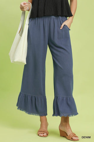 Umgee Dreamy Ruffle Pants