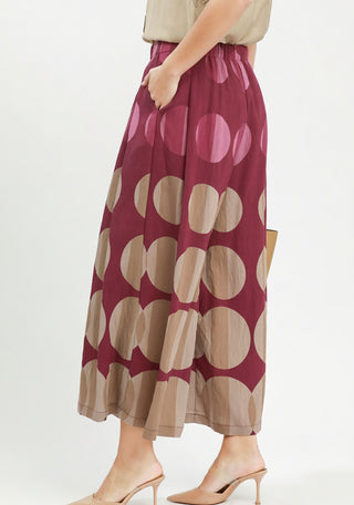 Umgee Merlot Muse Wide Leg Pant