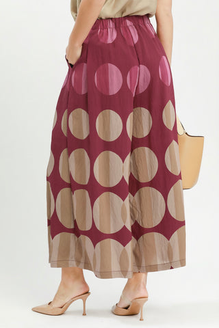 Umgee Merlot Muse Wide Leg Pant
