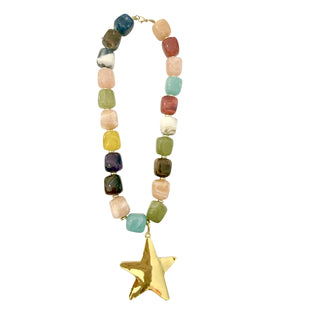 Monet Chunky Beaded Star Necklace