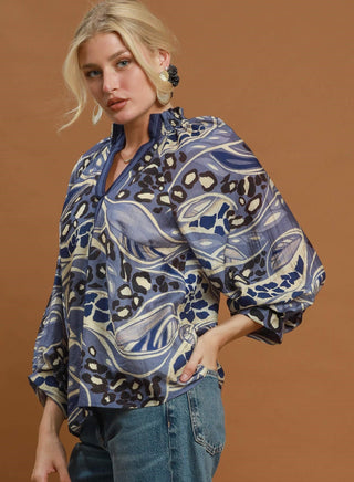 Umgee Indigo Escape Top