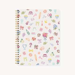 Hardcover 7x9" Spiral Notebook