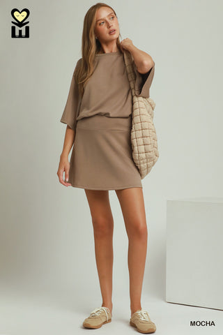 Umgee Spaceknit Mini Skort