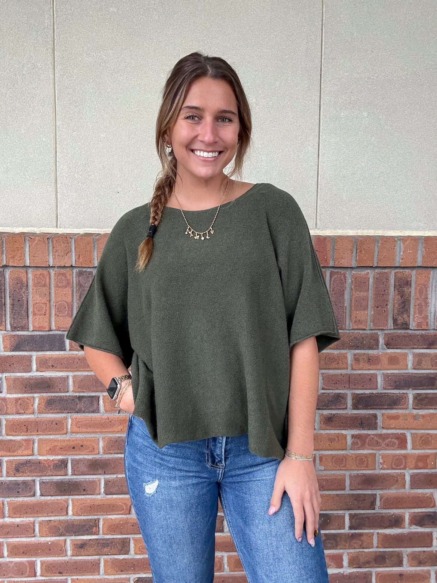 Boxy Babe Short Sleeve Sweater