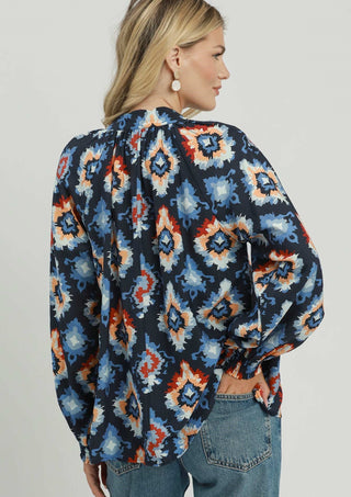 Umgee Abstract Medallion Print Top