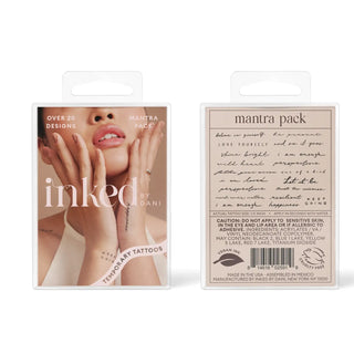 Inked by Dani Temporary Tattoo Packs