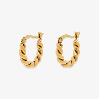 Pura Vida Twisted Dome Hoop Earrings