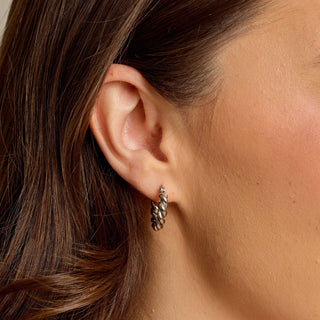 Pura Vida Twisted Dome Hoop Earrings