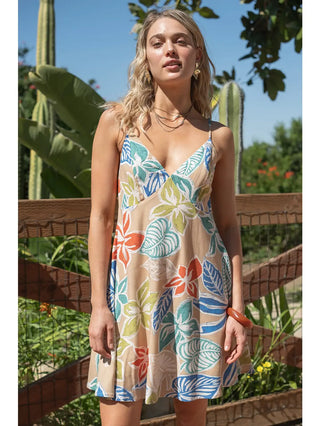 Deep Tropics Mini Dress