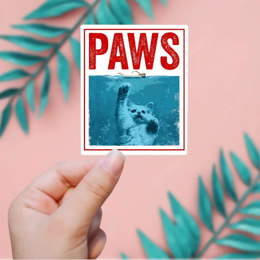 Paws Movie Poster Sticker