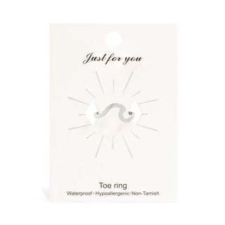 Adjustable Wave Toe Ring