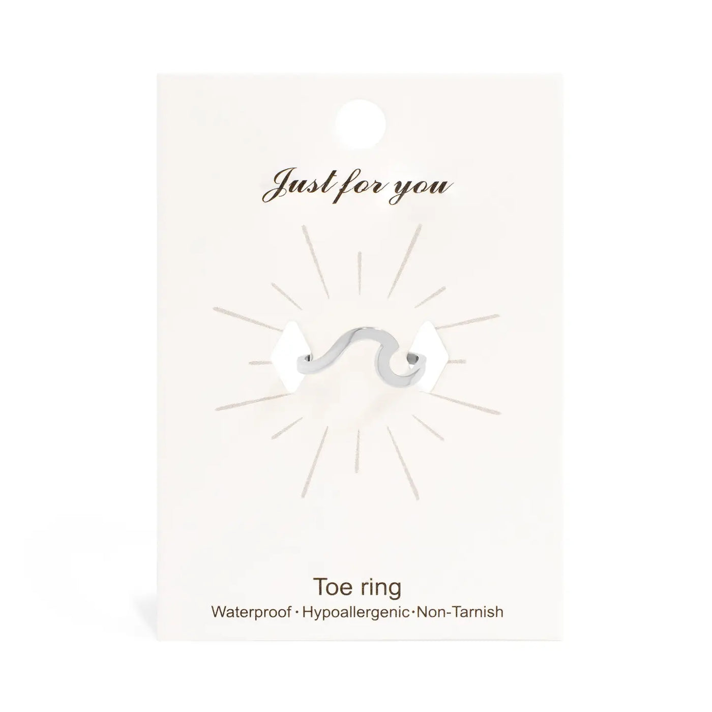 Adjustable Wave Toe Ring