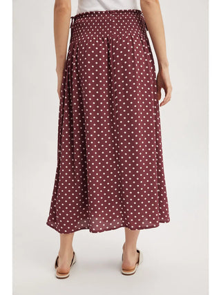 Polka Dot Midi Skirt