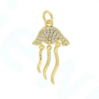 Zircon Jelly Fish Charm