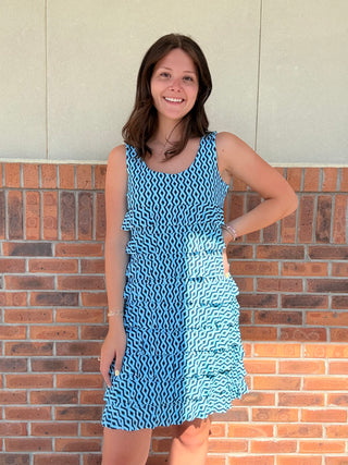 LuLu B Navy Ropes Cha Cha Dress