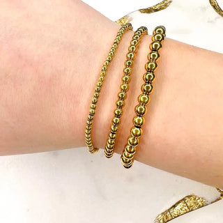 Waterproof Gold Stretch Bracelet