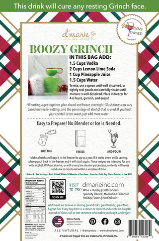 Boozy Grinch Cocktail - Ready-To-Freeze Cocktail