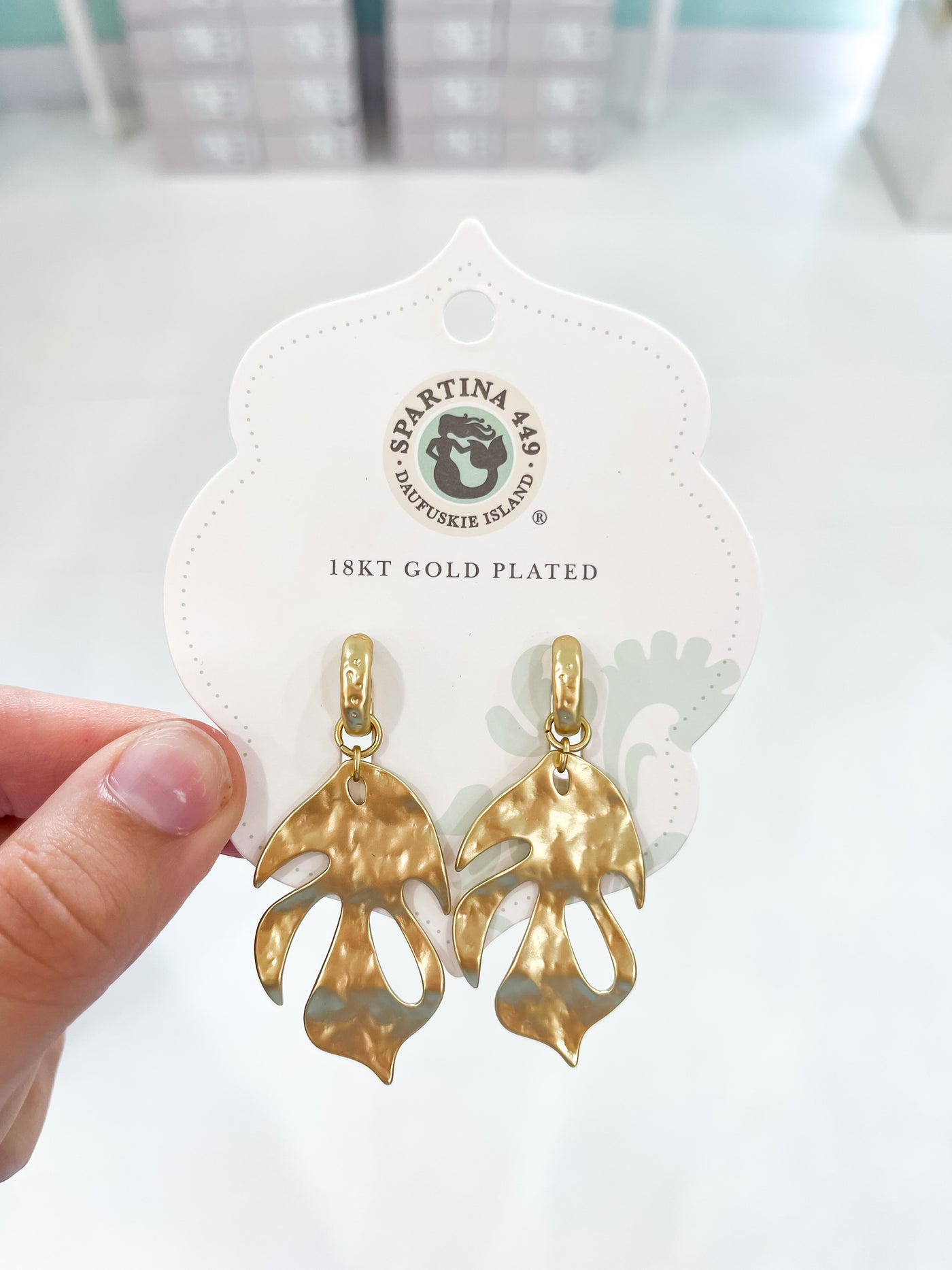 Spartina Kai Leaf Earrings Gold