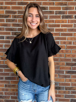 Umgee Jade Linen Top