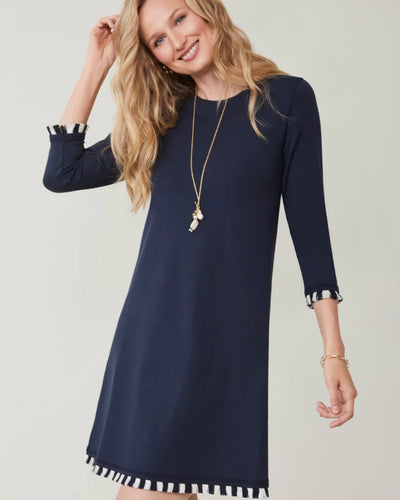 Spartina Island Fringe Dress Slate Blue