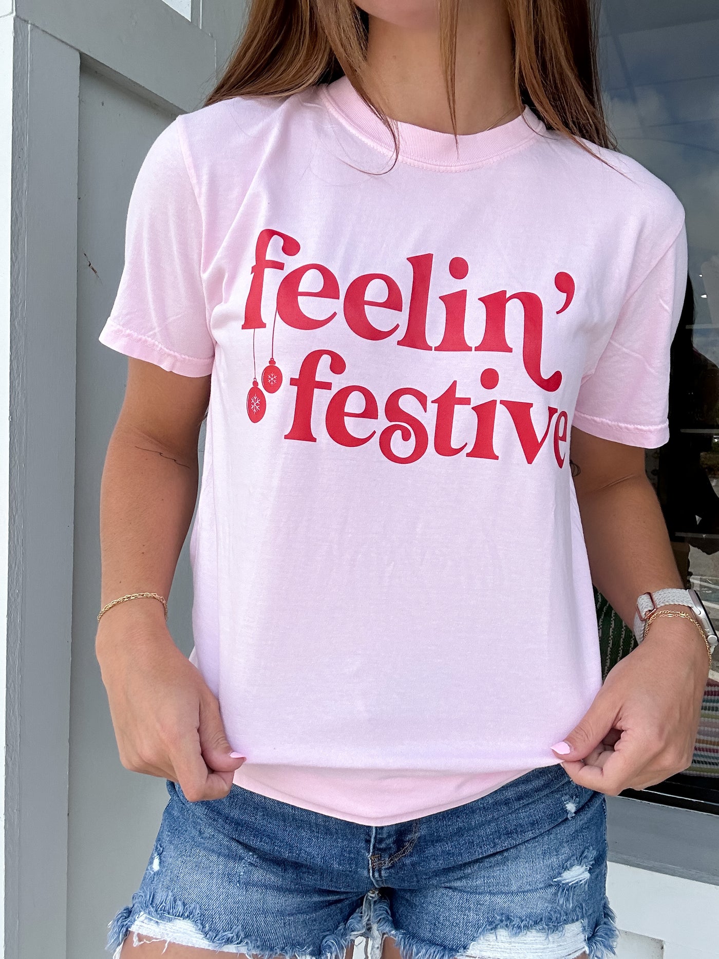 Feelin' Festive Holiday Graphic Tee