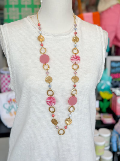 Blushing Bead Necklace