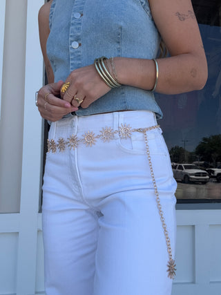 Sun Charm Chain Belts
