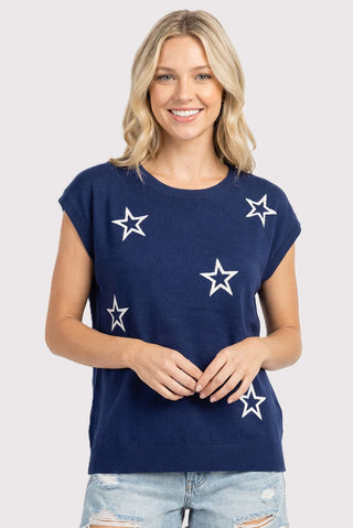 Navy Stars Sweater