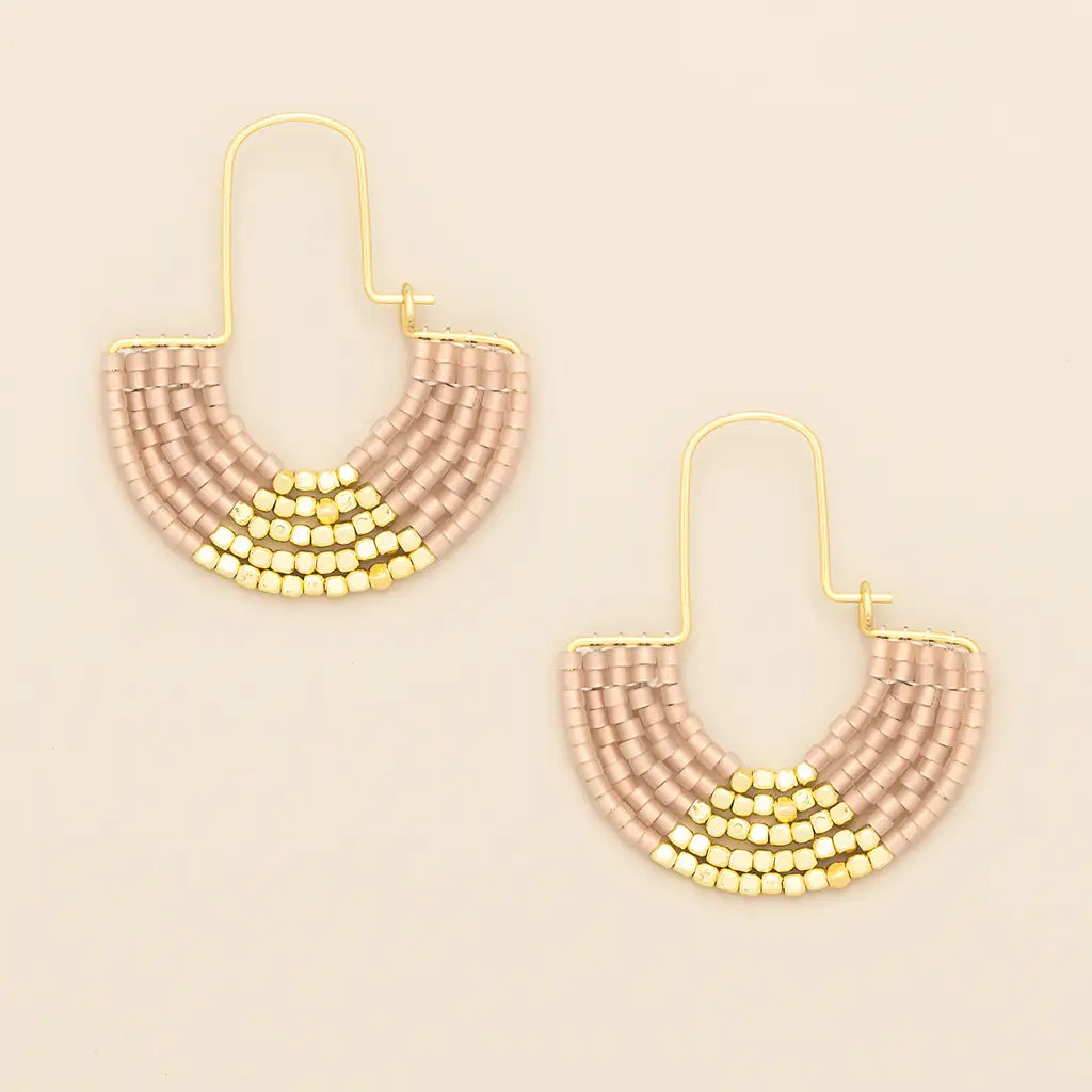 Chromacolor Miyuki U-Hoop Earring