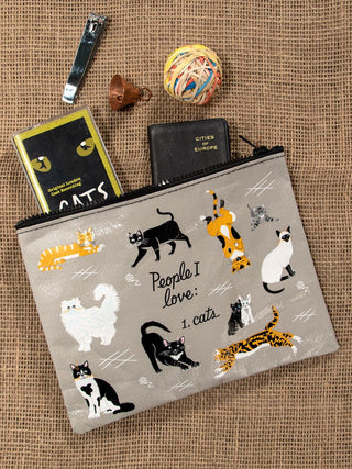 Blue Q Recycled Zipper Pouch