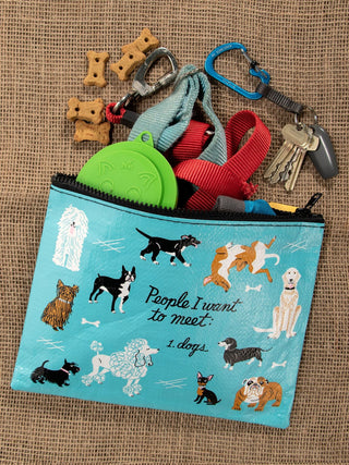 Blue Q Recycled Zipper Pouch