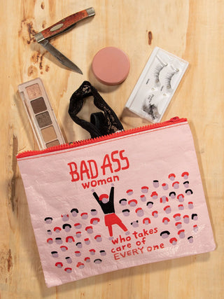 Blue Q Recycled Zipper Pouch