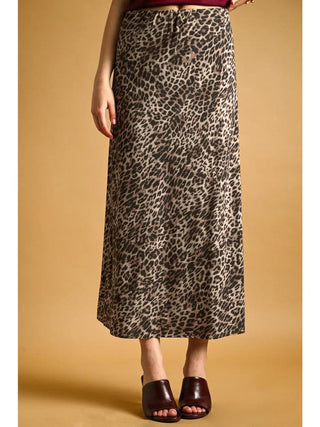Leo-Stretch Maxi Skirt