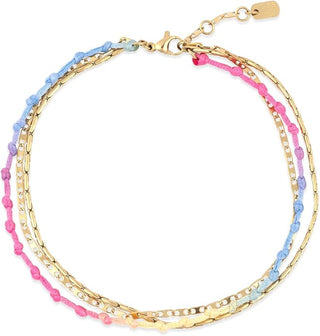 Pura Vida Ombre Knot Layered Anklet
