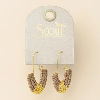 Chromacolor Miyuki U-Hoop Earring