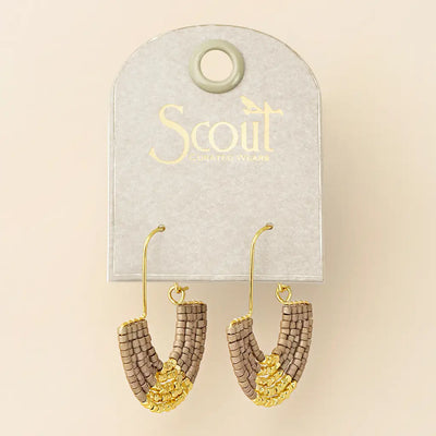 Chromacolor Miyuki U-Hoop Earring