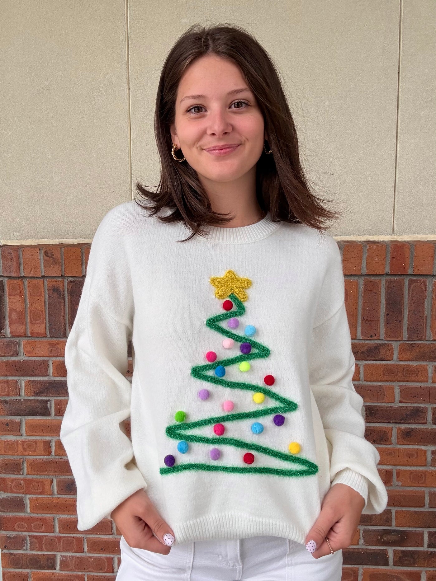 Bright Christmas Tree Sweater