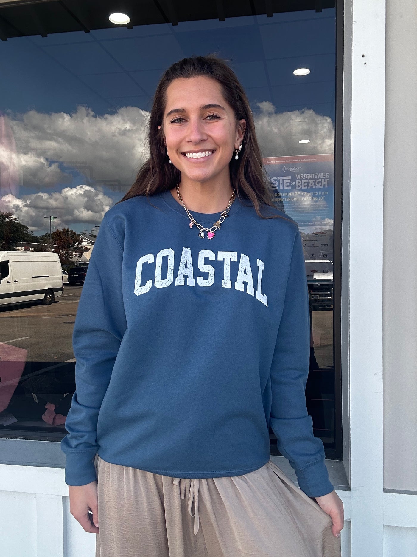 "Coastal" Crewneck Sweatshirt