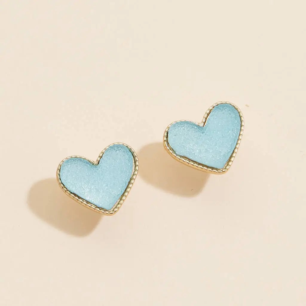 I Heart You Druzy Stud Earrings