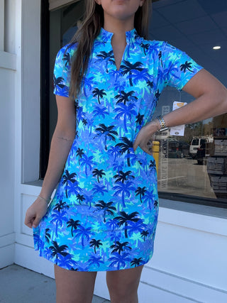 Lulu B Pretty Palms Dress