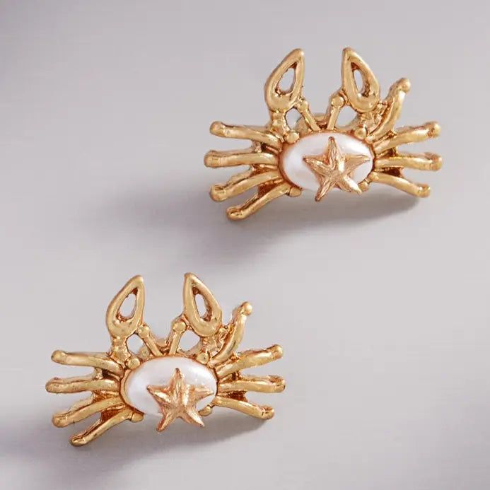 Crab Pearl Studs