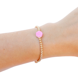 Beaded Blondes Seashell Beaded Bracelet