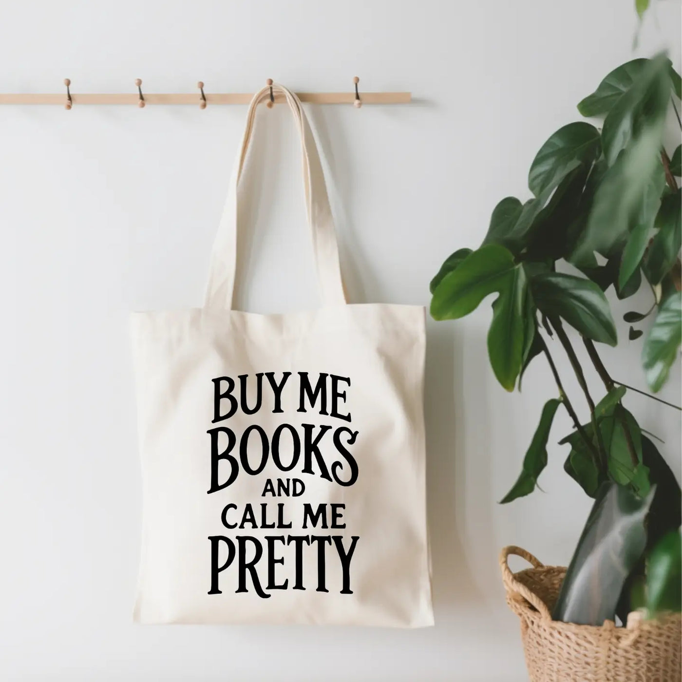 Buy Me Books and Call Me Pretty Canvas Tote Bag