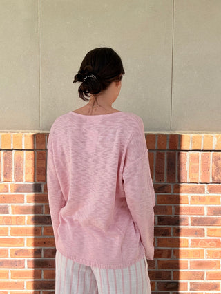 Beach Rose Slub Sweater