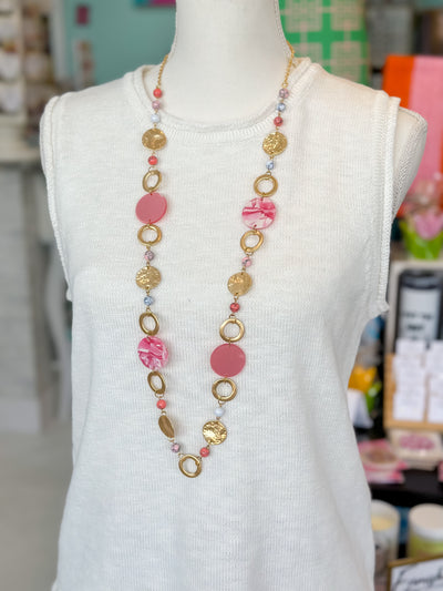 Blushing Bead Necklace