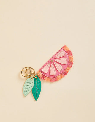 Spartina Pink Lemon Icon Keychain/Purse Charm