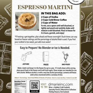 Espresso Martini Cocktail - Ready-To-Freeze Cocktail